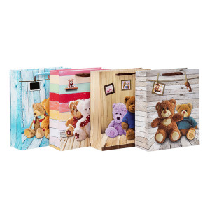 Игрушечный медвежонок с подарками для детей с 4-мя вариантами в упаковке Tongle