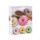 Cumpleaños probado donuts feliz cumpleaños bolsas de regalo de papel con 4 diseños surtidos en Tongle Packing