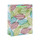 Bolsos de regalo de papel de hojas coloridas con 4 diseños surtidos en embalaje de Tongle
