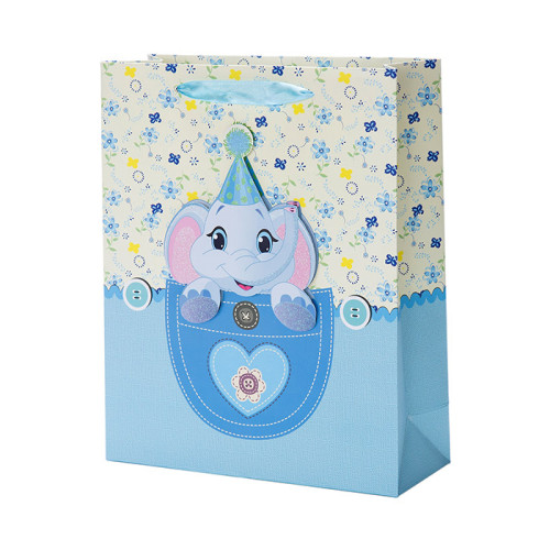 新しいデザインの4つの赤ちゃん＆女の子紙のギフトバッグは、Tongle Packing