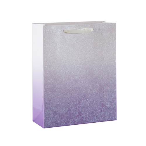 Brillantes bolsas de regalo de papel de fiesta del arco iris con 4 diseños surtidos en Tongle Packing