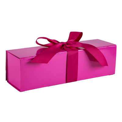 Boîtes-cadeau pleines de couleur solide emballée par plat dans l'emballage de Tongle