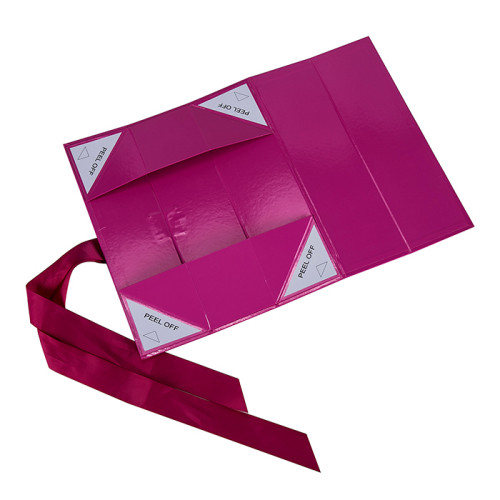 Cajas de regalo de color sólido de alta calidad con empaquetado plano en embalaje de Tongle