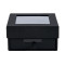 Luxury custom black gift boxes for real leather belts in Tongle Packing