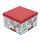 Merry Christmas square paper gift boxes with 3 pcs per set small medium and large sizes in Tongle Packing