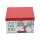 Boîtes-cadeau de papier carré de Joyeux Noël avec 3 pcs par ensemble petites et moyennes tailles dans l'emballage de Tongle