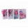 Benutzerdefinierte blumigen Muster Matte Multifunktionsleiste Griff Papier Geschenk Verpackung Tasche mit 4 Designs in Tongle Verpackung sortiert