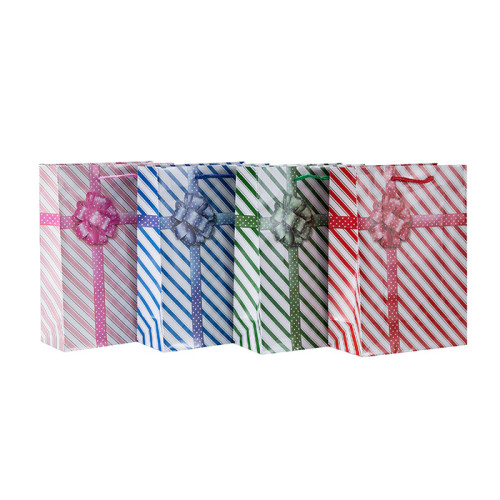 Bolsas de regalo impresas aduana del papel que hacen compras con 4 diseños clasificados en embalaje de la llave