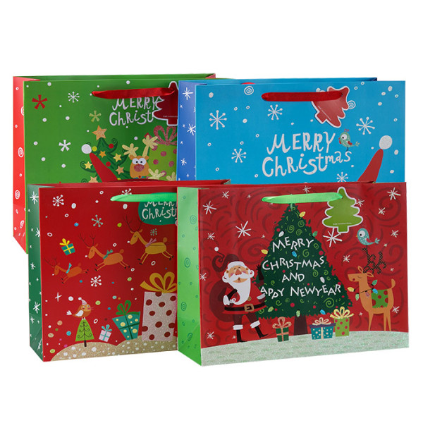 Роскошный рождественский подарок подарочный пакет с 4 дизайнами, сортированными в Tongle Packing