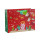 Bolsa de regalo de papel de lujo Merry Christmas con 4 diseños surtidos en Tongle Packing