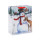 Bolso de papel del regalo de la Navidad del brillo de la moda con 4 diseños clasificados en embalaje de la llave