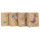 Bolso de papel de regalo de Kraft marrón de alta calidad de la decoración con 4 diseños surtidos en embalaje de la llave
