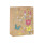Bolso de papel de regalo de Kraft marrón de alta calidad de la decoración con 4 diseños surtidos en embalaje de la llave