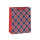 Bolsa de papel plegable del regalo de la manija de la cinta del diseño de moda del color en el embalaje de la llave