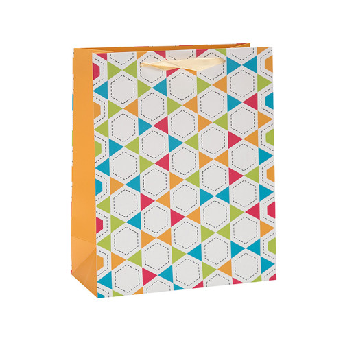Modische Farbe Design Faltbare Multifunktionsleiste Griff Geschenkpapierbeutel in Tongle Verpackung