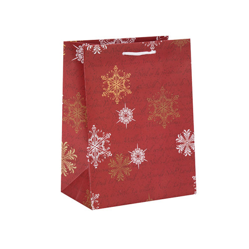 Neue Design Dekorative Heißprägen Weihnachtsgeschenk Papier Verpackung Tasche in Tongle Verpackung