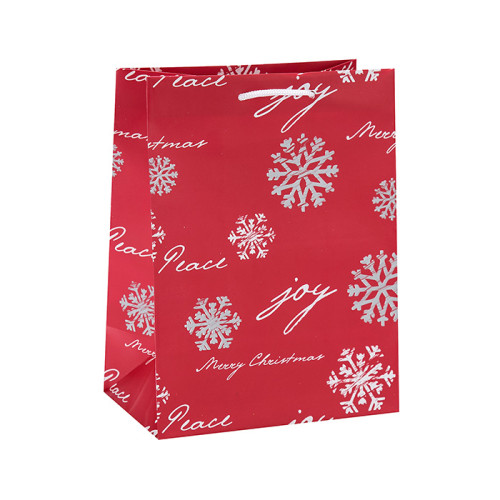 Bolso del paquete del papel del regalo de la Navidad del estampado en caliente decorativo del nuevo diseño en embalaje de la llave