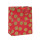 Bolsa de papel de alta calidad con asas Bolsa de papel de regalo de Navidad con diferentes tamaños con 4 diseños surtidos en embalaje de palanca