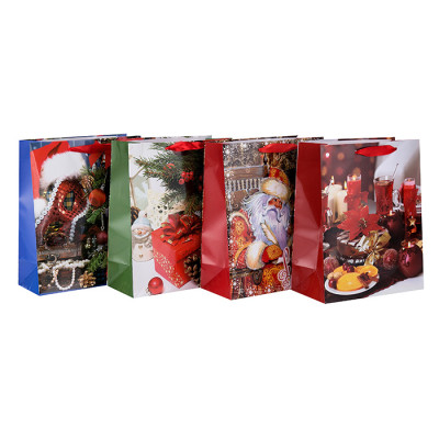Großhandel Weihnachten Kordelzug Geschenk Papier Verpackung Tasche in Tongle Verpackung