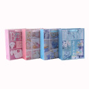 Kundenspezifische rosa und blaue LuxusGlitter-Baby-Papier-Geschenktaschen mit 4 Entwürfen sortierten in der Tongle Verpackung