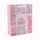 Sacs de cadeau de papier de bébé de paillettes de luxe roses et bleus faits sur commande avec 4 conceptions assorties dans l'emballage de Tongle