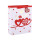 Sacs de cadeau de papier de jour de style de Valentine avec l'étiquette accrochante avec 4 conceptions assorties dans l'emballage de Tongle