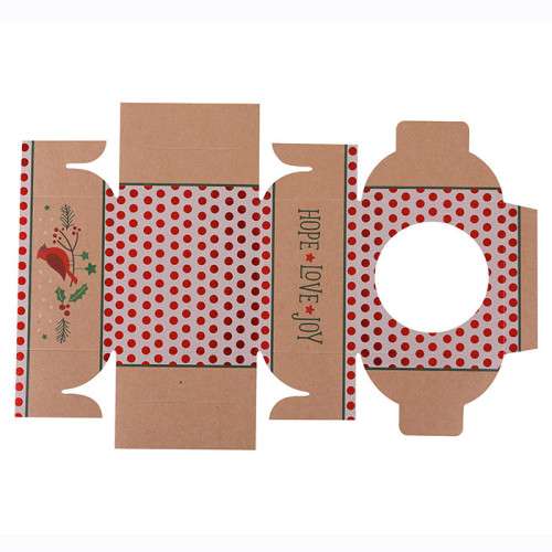 No Glue Assembly By Yourself Folding Gift Boxes Treat Boxes Favor Boxes Chocolate Boxes Made of Brown Kraft Paper With PVC Window In Tongle Packing