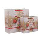 Joyeuses Fetes Fashion Design China Gift Paper Bag Manufactures Premium Quality Christmas Paper Shopping Bags In TONGLE PACKING