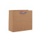 Natural Color Horizental Kraft Paper Bags Printed French Flag 3 Colors Euro Tote Bags In TONGLE PACKING