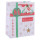 Classic American Trends Merry Christmas White Paper Bags Art Paper Bags Season's Greeting Paper Carrier Bags Nice Gift Packaging Bags with hangtag In TONGLE PACKING