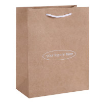 Recyclable Brown Kraft Paper Bags Ecofriendly Brown Craft Paper Shopping Bags Printed With Your Custom Logo in Tongle Packing