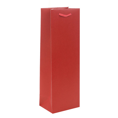 Brown Paper Bag Solid Color Printing Ecofriendly Recycable Kraft Bottle Wine Bags Wine Bottle Gift Bags In Tongle Packing