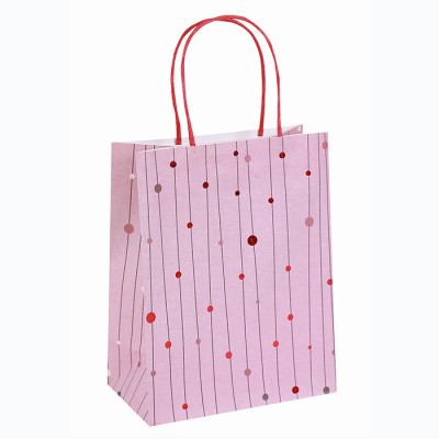 Eco-Friendly White Kraft Paper China Product Paper Gift Bag Unique Fresh Hot Foil Stamping Everydag design Paper Bag Wholesale  In Tongle Packing