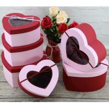 Heart Shape With pvc Window Gift Box