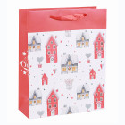 Merry Christmas customPaper Bags With Glitter