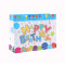 Custom Design Logo Fancy Style Birthday Paper Gift Bag with 4 Designs Assorted in Tongle Packing