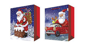 Father Christmas Paper Gift Bag