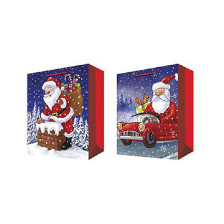 Father Christmas Paper Gift Bag