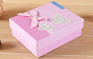 New Arrival Square Bow Cardboard Gift Box