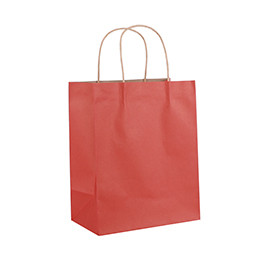 Wholesale recycled nature color solid color brown kraft  paper shopping bags