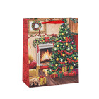 Custom Size Christmas Tree Paper Gift Bag with Different Size