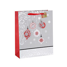 High Quality Custom Sizes Color Printing Gift Paper Christmas Bag with Different Size