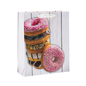 Everyday Sweet Donuts Print Cardboard Paper Gift Bags