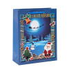 Merry Christmas Holiday Paper Gift Bags With 4 Designs Assorted