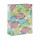 Colorful Leaf Print Paper Gift Bags with 4 designs assorted