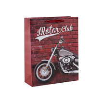 Motorcycle lovers' favorite gift bags made with high quality paper and 4 designs assorted