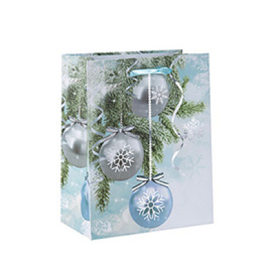 New Coming Attractive Style Paper Christmas Bag on Sale with 3 Designs Assorted