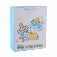 Baby cloth custom printed gift bags with 4 designs assorted