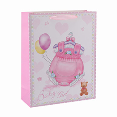 Baby cloth custom printed gift bags with 4 designs assorted