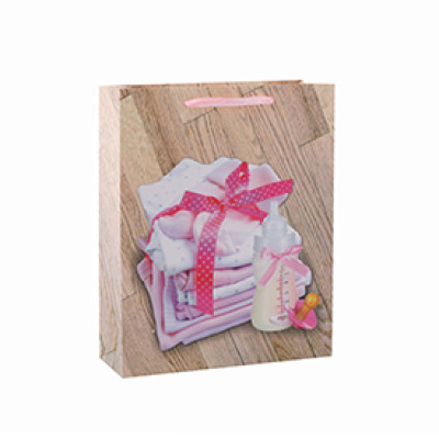 Best Price High Quality Cute Baby Paper Gift Bag with 4 Designs Assorted